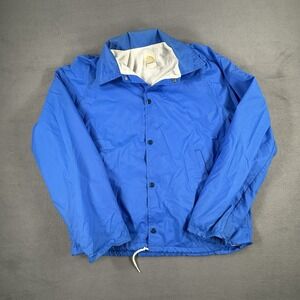 Vtg 80's WEATHER BREAKER Cotton Lined Jacket Nylon Windbreaker USA MADE Mens Med